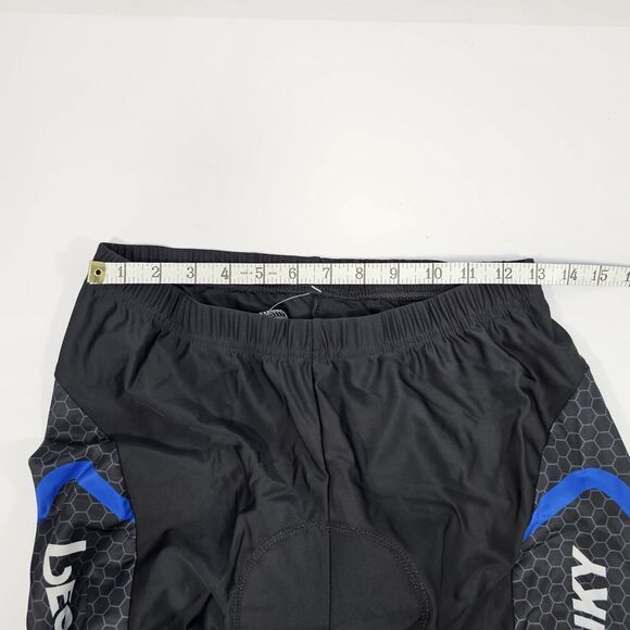 LEOBAIKY Men's Full Zip Cycling Kit Blue Black Long Sleeve Jersey & Pants Set - Picture 9 of 9